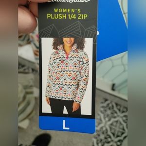 Eddie Bauer Womens plush 1/4 zip